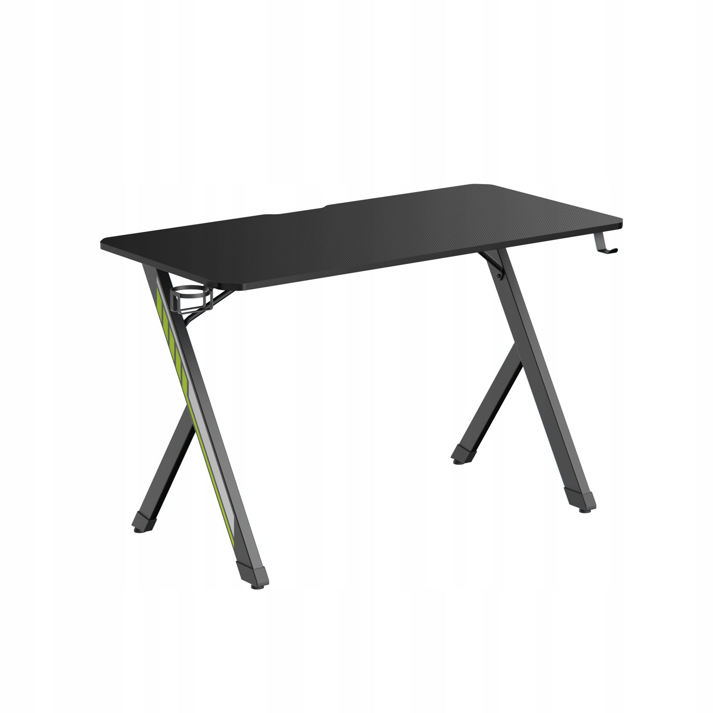 Biurko Gamingowe 120 cm Czarne Carbon