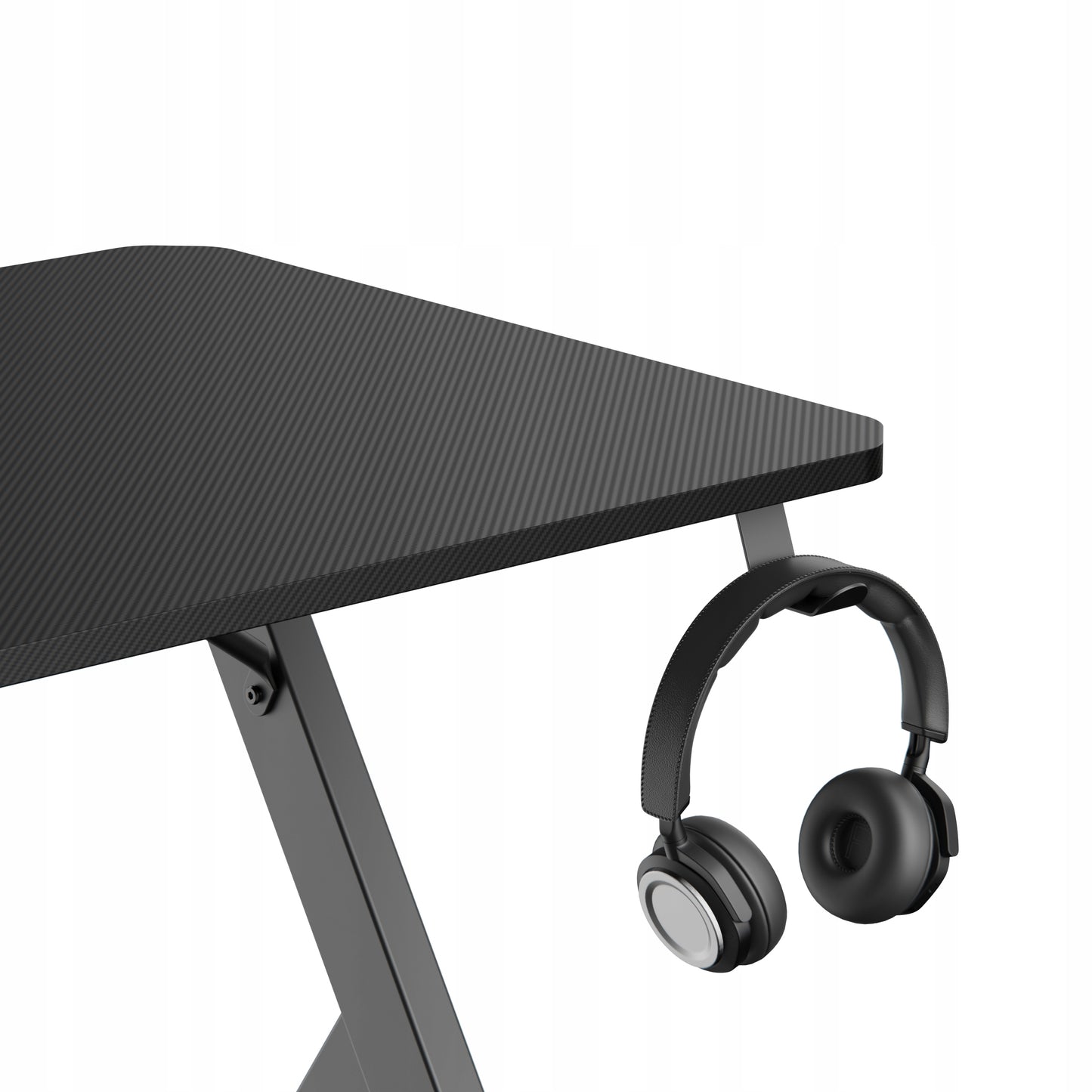 Biurko Gamingowe 120 cm Czarne Carbon