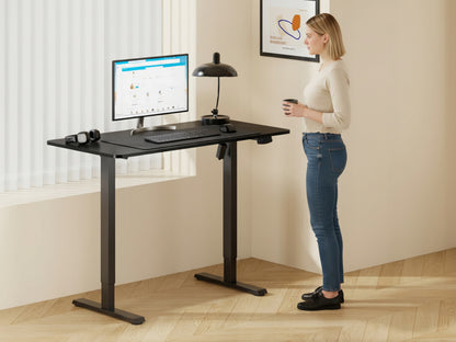 Biurko Elektryczne Regulowane 120 cm Czarne