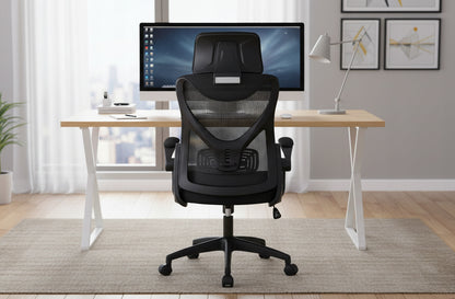 Fotel Biurowy Ergonomiczny Obrotowy Czarny