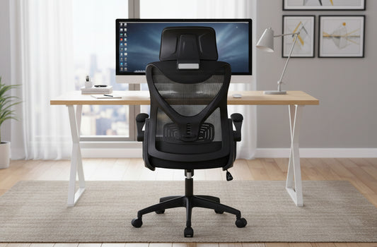 Fotel Biurowy Ergonomiczny Obrotowy Czarny