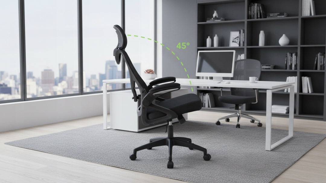 Fotel Biurowy Ergonomiczny Obrotowy Czarny