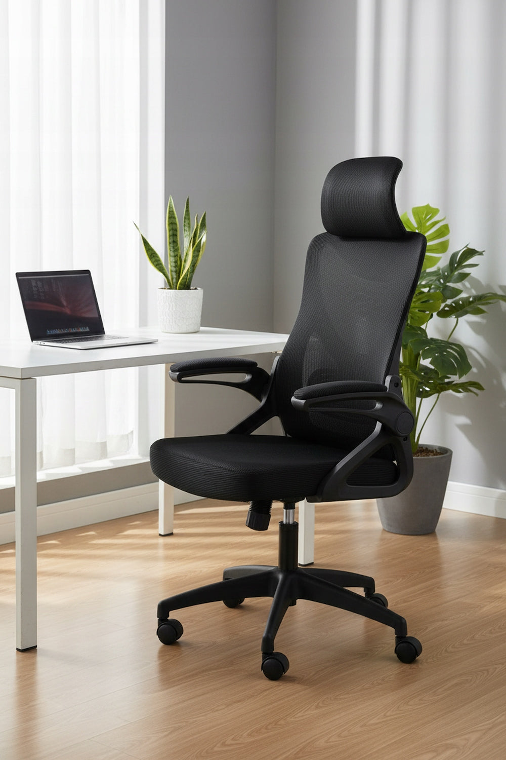 Fotel Biurowy Ergonomiczny Obrotowy Czarny