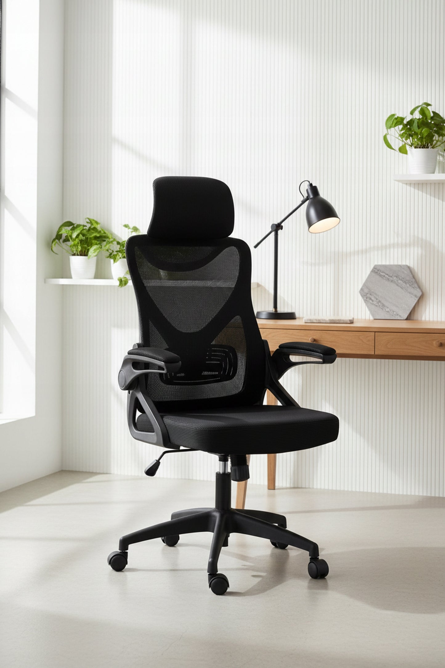 Fotel Biurowy Ergonomiczny Obrotowy Czarny