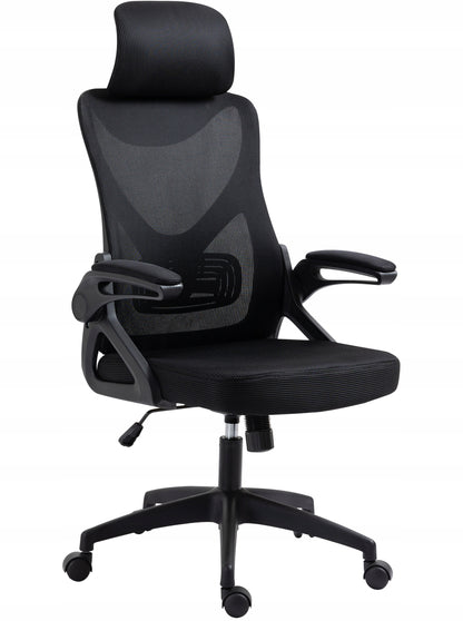 Fotel Biurowy Ergonomiczny Obrotowy Czarny