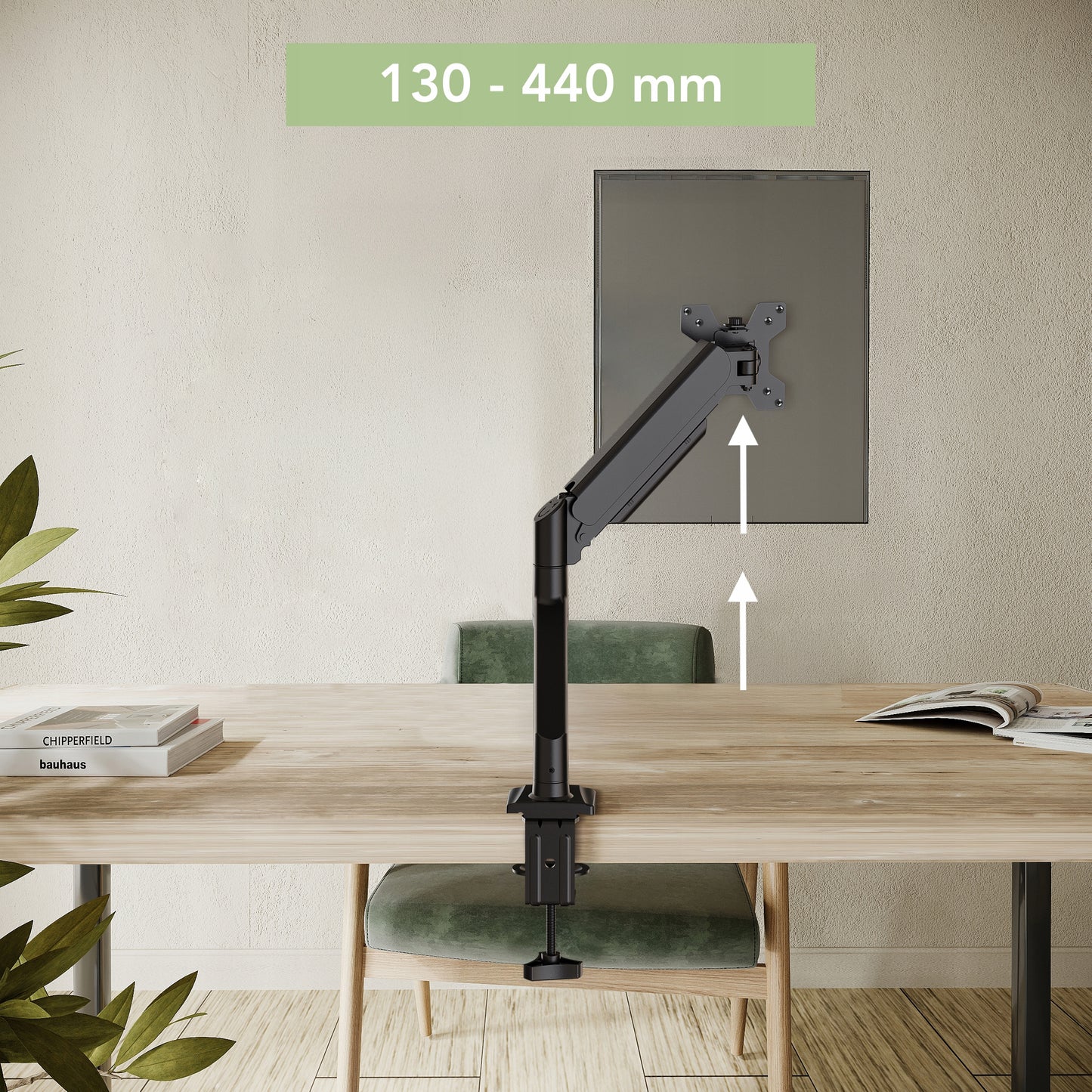 Regulowany Uchwyt do Monitora 10-40" Ramię Gazowe