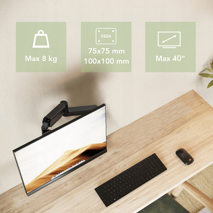 Regulowany Uchwyt do Monitora 10-40" Ramię Gazowe