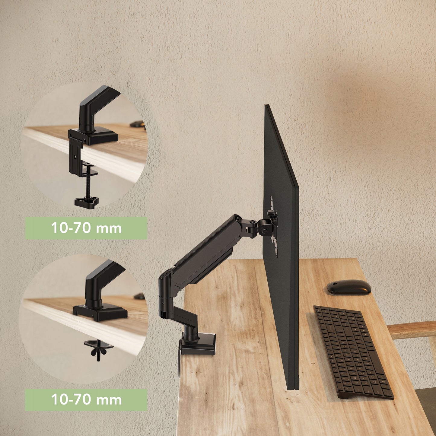 Regulowany Uchwyt do Monitora 10-40" Ramię Gazowe