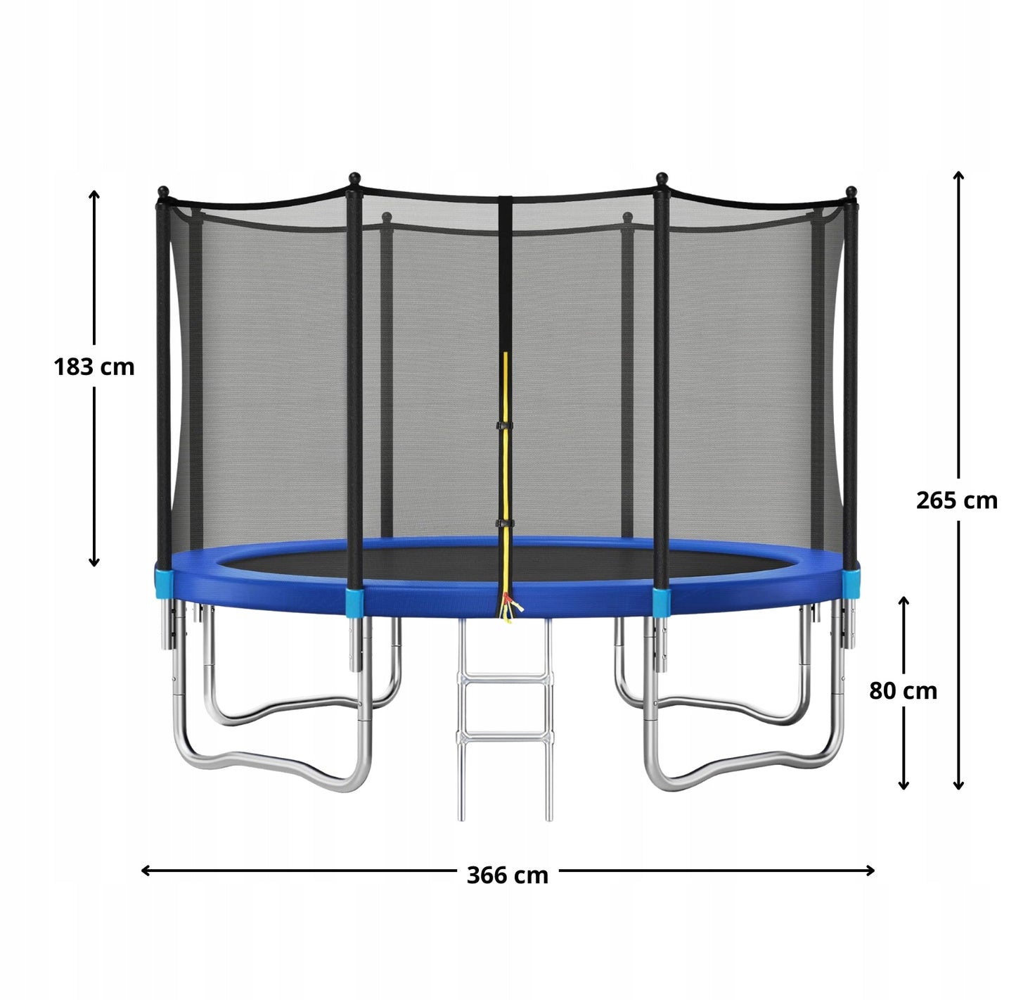 Trampolina Ogrodowa 366 cm 12ft z Drabinką