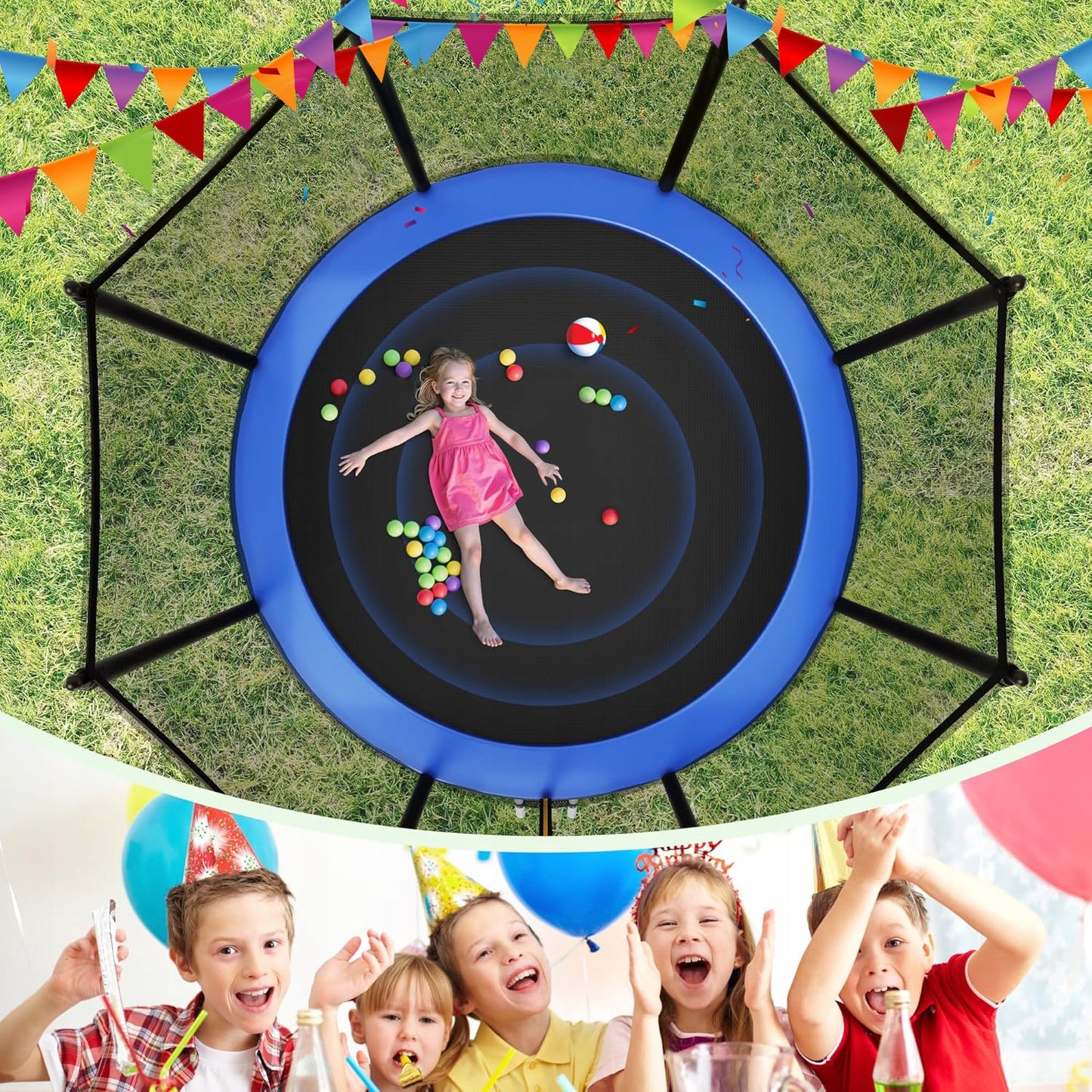Trampolina Ogrodowa 366 cm 12ft z Drabinką
