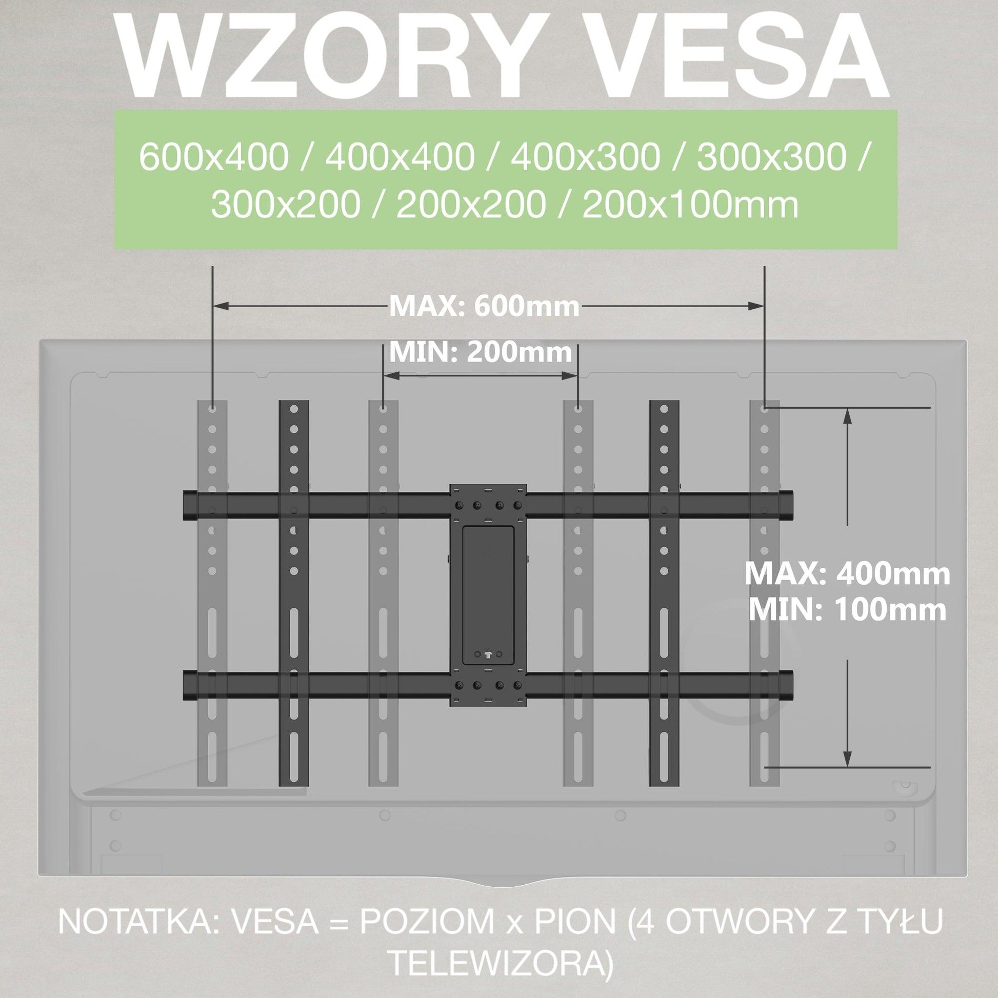 PRESTIGE MOCNY OBROTOWY 32"-85" - Athletic-uchwyty